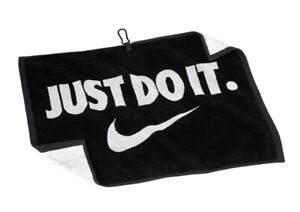 Nike Performance Golf Towel Black/White JUST DO IT.