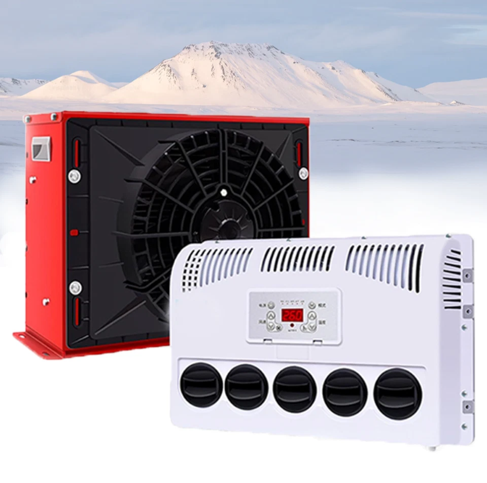 11000BTU Truck Cab Air Conditioner Split AC 12V for Semi Trucks Bus RV Caravan Foto 1 de 4