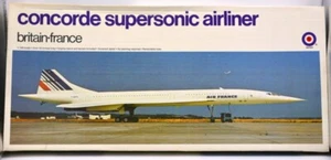 CONCORDE SUPERSONIC AIRLINER PLASTIC MODEL KIT, 1/100 SCALE, 23" LONG, MADE USA - Picture 1 of 17