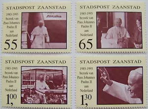 Stadspost Zaanstad 1995 - Serie Paus, Pope, Papst Johannes Paulus II postfris - Imagen 1 de 1