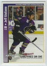 Jeff Giuliano 2004-05 Manchester Monarchs (AHL) Tobacco Prevention