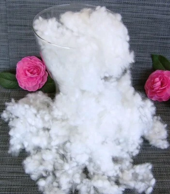 SÜDPFÄLZISCHE STEPPDECKEN FABRIK ALBERT Füllwatte 60°🌺SUPERWEICH🌺 Bastelwatte Polyester FASERBÄLLCHEN Teddy Watte 50g