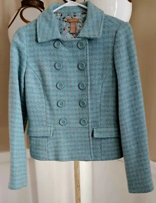 Gadzooks Wool Blend Jacket Blazer Women Floral Lined  - Image 1 of 4