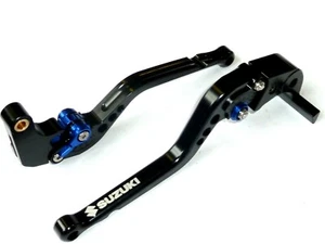 SUZUKI GSXR1000 2005-2006 LONG BRAKE CLUTCH LEVERS BLACK RACE ROAD TRACK TS287 - Picture 1 of 7