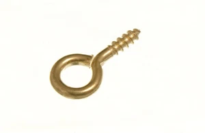 New 400 X Frame Screws In Eye Closed Hook Picture Hangers 14mm X 1.4mm Eb - Ones - Picture 1 of 1