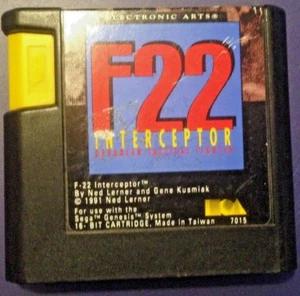 Sega Genesis EA F22 Intercepter Advanced Tactical Fighter - Picture 1 of 2