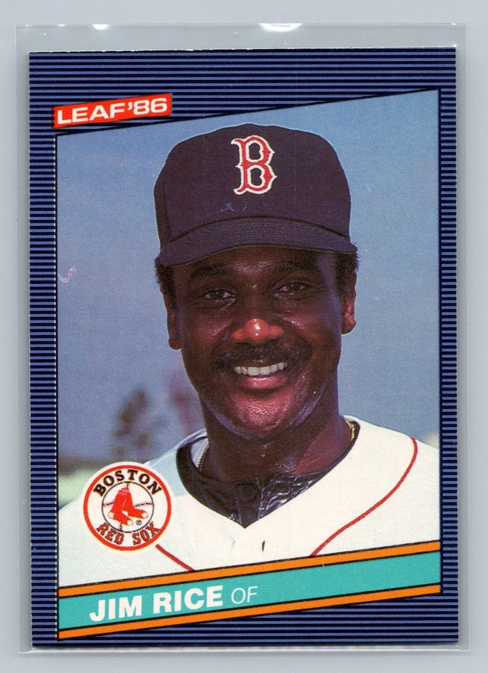 1986 Leaf Jim Rice #146 - Boston Red Sox - Canadian/French - Image 1 of 2
