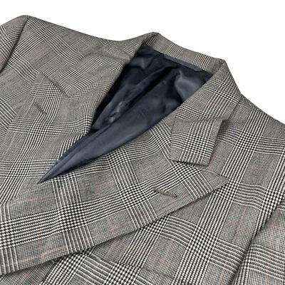 Blazer de Colección Hickey Freeman Para Hombre 100% Lana Doble Pecho Glen Plaid • 40R Foto 1 de 4
