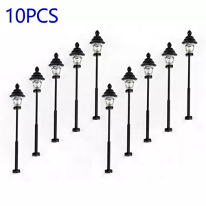 Juego de 10 piezas de luces LED para poste de luz de tren modelo escala N 1: 160 - Imagen 1 de 14