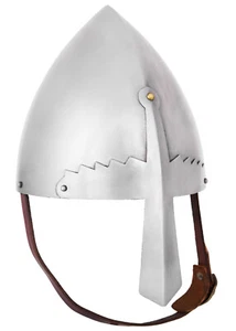 Battle-Merchant Normannenhelm 'St. Wencelas', 1 mm Stahl Wikingerhelm m Nasal  - Bild 1 von 8