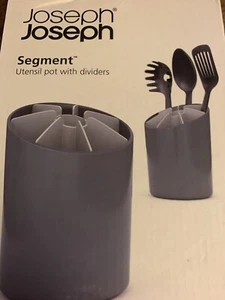 Joseph Joseph Segment, Utensil Pot with Dividers, Grey - Picture 1 of 7