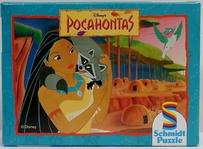 SCHMIDT MINI PUZZLE VTG # 02419 DISNEY POCAHONTAS 54 pcs 12.5x17.5cm EUROPEAN C - Image 1 of 4