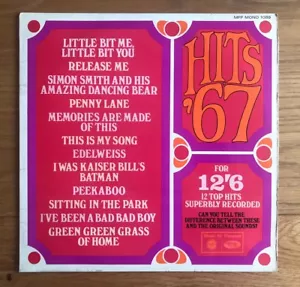 HITS 67 - Music For Pleasure MFP MONO 1089 - LP *Part Of BUY 3 For £10 Offer* - Foto 1 di 4