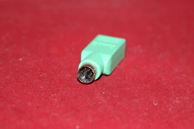 USB Female to PS/2 (PS2) Male Connector Adapter Converter for PC Mouse, Green - Image 1 of 3