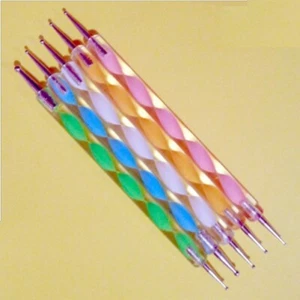 5pc Set Dotting Pen Tools Kit Set of 5pcs Nail Art Dotting Beauty Make Up Art - Picture 1 of 6