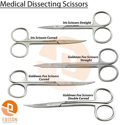 Microcirugía Tijeras Oftálmicas Tijeras Quirúrgicas Veterinarias Sutura Corte Foto 1 de 4