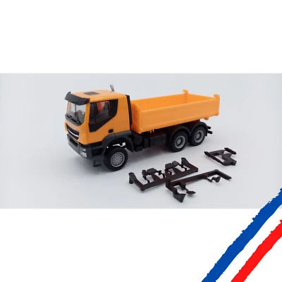 Herpa - porteur IVECO trakker 6x6 benne - 309998 -  HO - Photo 1/4