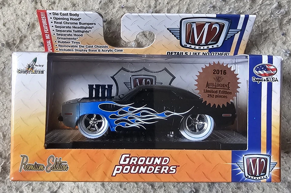 M2 Machines Ground Pounders 1971 Plymouth Cuda Auto Experience 1/252 Chase - Image 1 of 1