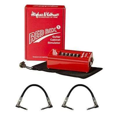 Hughes & Kettner Red Box 5 Guitar Cabinet Simulator w/ 6" Patch Cable R Angle - Image 1 of 4