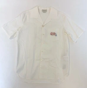 Gucci Boys White Cotton Interlocking G Dress Shirt 12 Women XS to S 591628 9072 - Picture 1 of 5