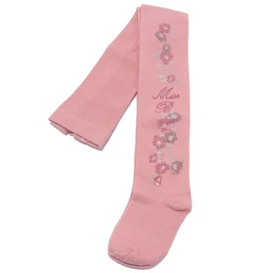 1199W collant bimba MISS BLUMARINE pink cotton tights girl kid - Picture 1 of 4