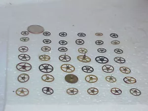 Used Medium Sized Brass Watch Gears Steampunk Altered Art Projects part repair J - Picture 1 of 8