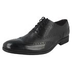 MENS CLARKS LACE UP SMART FORMAL OXFORD STYLE BROGUE SHOES GILMORE LIMIT