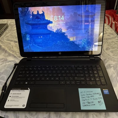 HP 15 I5-1010WM Celeron N2830 2.16GHZ 466GB HD 4GB RAM Windows 11 Home con Táctil Foto 1 de 4