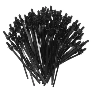 100pcs Push Mount Cable Zip Tie 5.9x0.22" Nylon Self Locking Cable Strap - Afbeelding 1 van 7