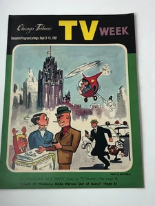Chicago Tribune TV Week Sept. 9-15, 1961 The Indestructible DICK TRACY - Picture 1 of 16