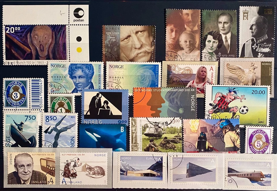 Norway Stamps Lot Modern Stamps After Year 2000 Cancelled with gum - Image 1 of 1