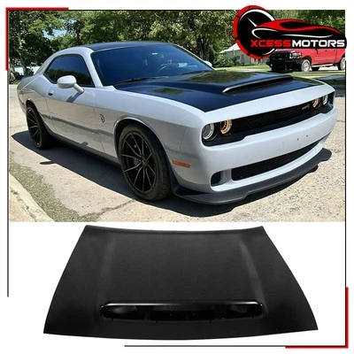 Fits 08-23 Dodge Challenger Demon Style Front Hood Panel Unpainted - Aluminum — 第 1/4 张图片