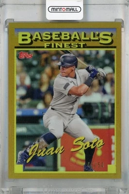 2024 Topps Finest Juan Soto What If 1993 Finest Prototypes Gold /50 - Image 1 of 2