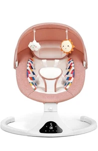 Columpio infantil Feitiong con 5 velocidades, 12 melodías, Bluetooth y control remoto - Imagen 1 de 14
