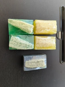 Handmade Soap Glycerin Loofah 4-pack Gift Set - Picture 1 of 6