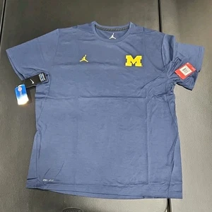 Nike University Michigan Jordan Navy Tee Shirt XXL Brand New With Tags ACC - Picture 1 of 4