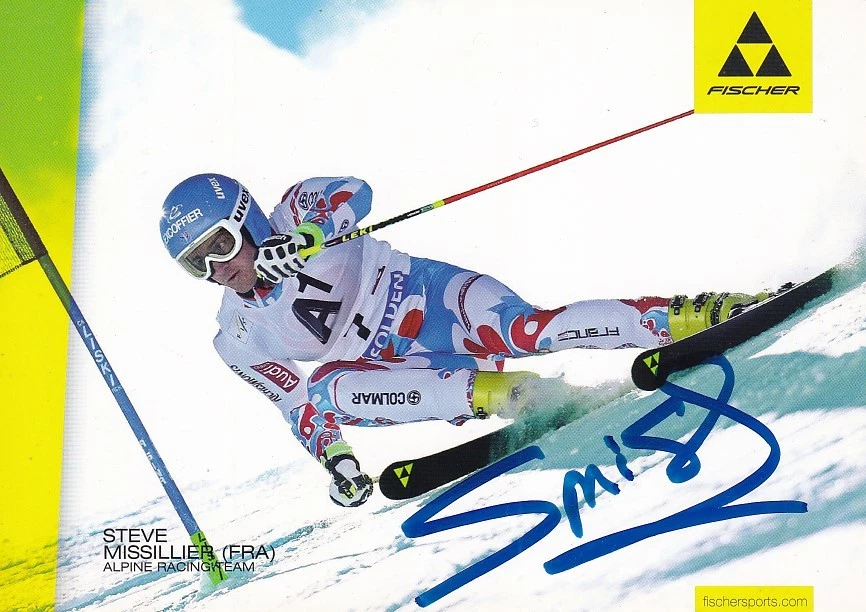 Steve MISSILIER - Frankreich, Silber Olympia 2014 Ski alpin, Original-Autogramm! - Bild 1 von 1