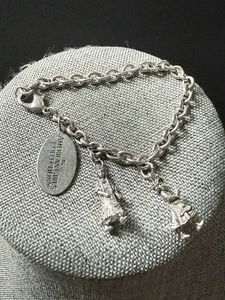 American Girl Doll Collection Charm Bracelet Silver Tone Chain Link - Picture 1 of 4