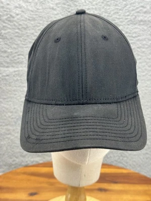 Gorra A-Flex ajustada grande extra grande negra sólida de béisbol para hombre atlética Foto 1 de 4