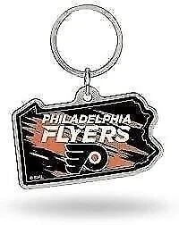 Philadelphia Flyers Metal Keychain State Shaped - Image 1 of 1