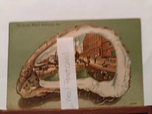 Oyster  Frame Warf Baltimore, Maryland 1910 Boats, Ships (P19) - Bild 1 von 6