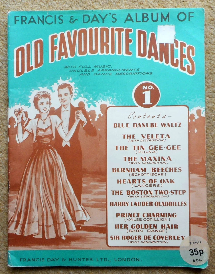 Old Favourite Dances No 1 - Francis & Day: Piano Ukulele 11 Dances 48pgs + Dance - Image 1 of 4