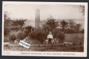 Postcard Princetown Dartmoor Devon the American Prisoner of War Cemetery 1913 RP - Foto 1 di 2