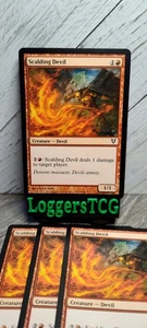 JUEGO Scalding Devil x4/Avacyn restaurado 155/244 casi nuevo Magic The Gathering - Imagen 1 de 1