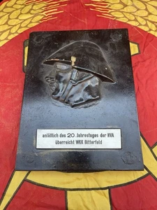 Original Cold War East German DDR GDR NVA Soldier Award Plaque Bitterfeld 1972 - Picture 1 of 9