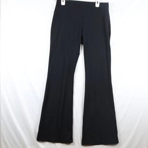 Pantalones Lululemon para mujer 12 negros ranura acampanada yoga ropa deportiva gimnasio desgarro atlético - Imagen 1 de 13