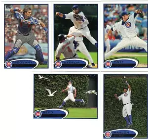 2012 Topps 1&2 actualización Chicago Cubs conjunto de equipo Castro Soriano Anthony Rizzo Wood 31 - Imagen 1 de 2