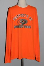 NEW Property of MOSSY OAK Blaze Orange Long Sleeve Shirt Men's Large XL Hunting