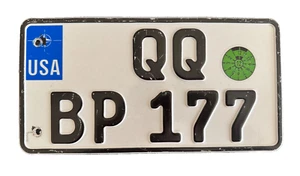 US Forces in Germany Nato Star License Licence Number Plate QQ BP 177 - Picture 1 of 5
