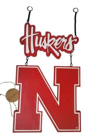 Nebraska Huskers NCAA Outdoor Sign Garden Plaque 541386 Cover